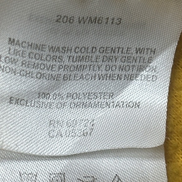 Columbia Steens Mountain 2.0 Jacket Mens XL Yellow Full Zip *MISSING ZIPPER PULL - Picture 11 of 16